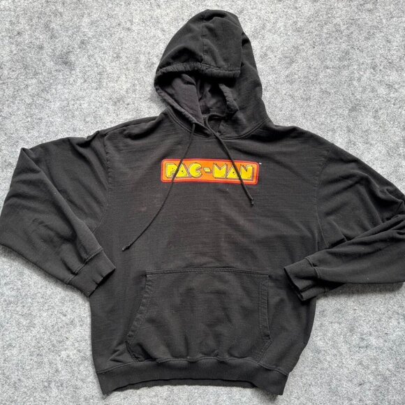 Vintage Authentic Pacman Nintendo graphic unisex retro hoodie sweatshirt sweater - Picture 4 of 6